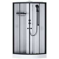 Душевая кабина AM.PM X-Joy W94C-401-090BT 90x90 см, профиль черный матовый, стекло прозрачное