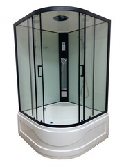 Душевой бокс Veronis 120x120 (Профиль - черный, стекло - прозрачное) Veronis BV-4-122 white
