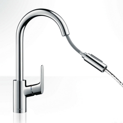 Смеситель для кухни  Hansgrohe Focus с выдвижным душем 31815000