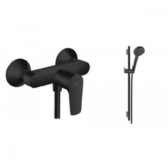 Смеситель для душа Hansgrohe TALIS E с душевым набором VERNIS BLEND Vario 71760670+26423670