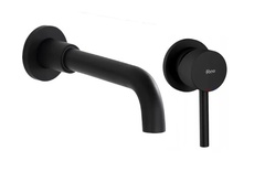 Смеситель для умывальника скрытого монтажа Rea Lungo black long (REA-B0371)