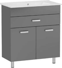 Тумба универсальная с умывальником 70см RJ VELUM-L RJFU037-4170GRSET(RJFU037-4170GR+RZJ710)