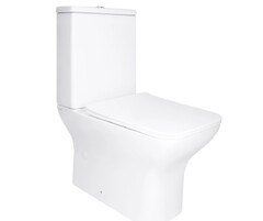 Унитаз напольный Qtap Aries Rimless QT03228302W с бачком и сиденьям Soft Close
