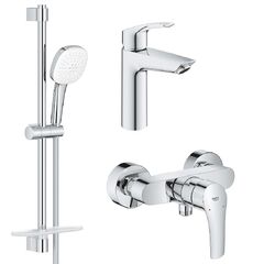 Комплект смесителей для душа Grohe Eurosmart 3в1, хром (UA123244M1)